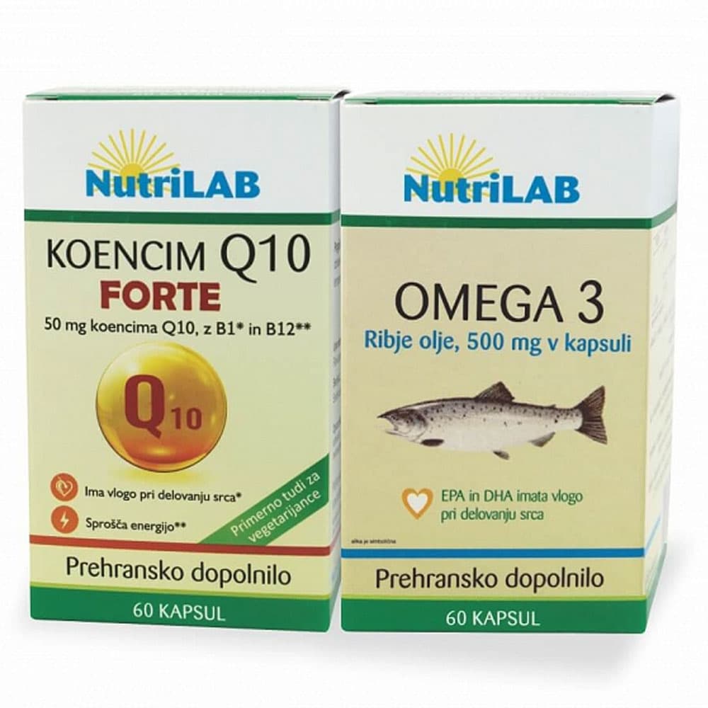 NutriLAB Koencim Q10 Forte prehransko dopolnilo 60 kapsul Akcija v trgovini Dm