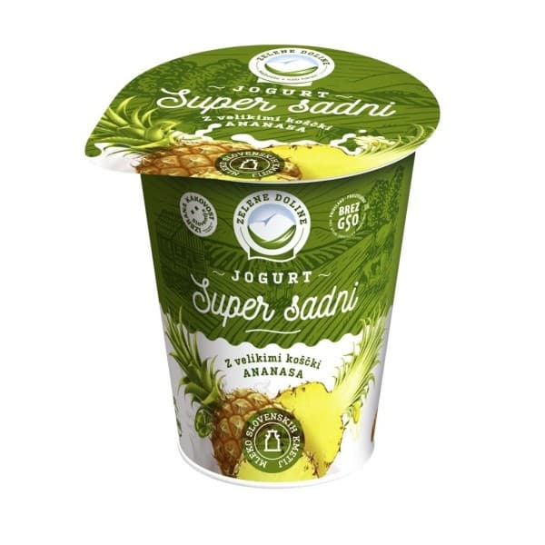 Sadni jogurt Super Zelene Doline 150 g Mlekarna Celeia Akcija v trgovini Mercator