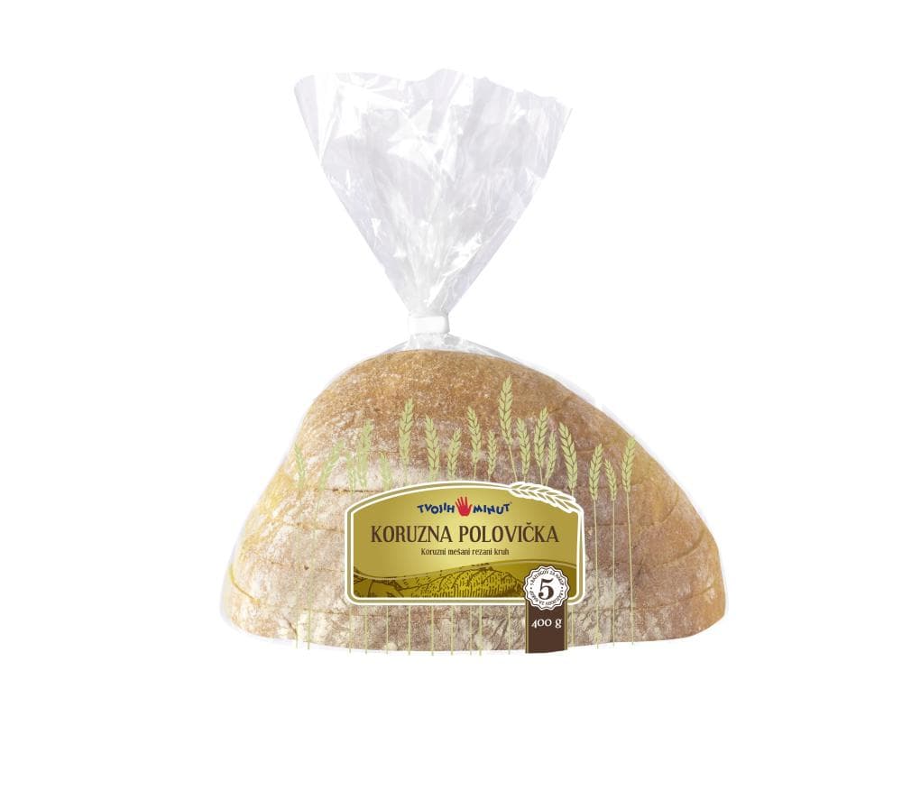 Koruzna, Malnarjeva, Sosedova ali Krjavljeva polovička 400 g Pekarna Grosuplje Akcija v trgovini Mercator
