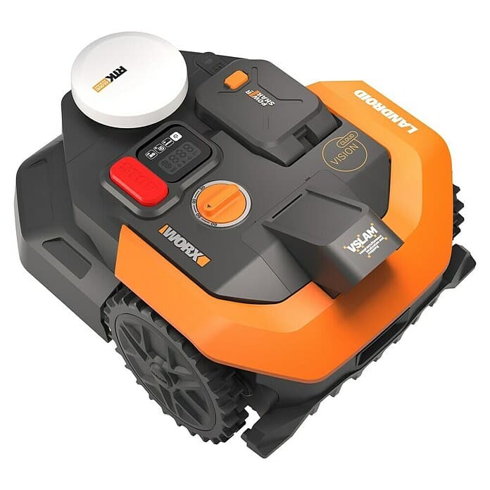 Robotska kosilnica 'Vision Cloud WR303E' + garaža Landroid Akcija v trgovini Bauhaus