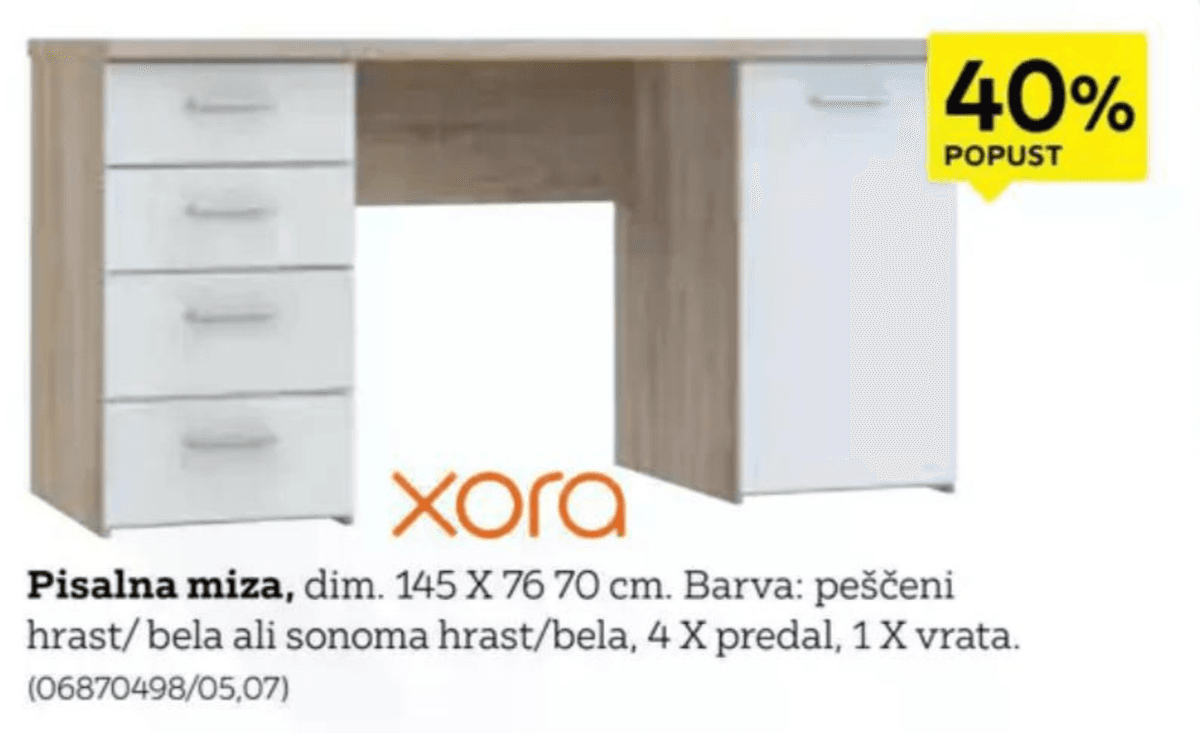 Pisarniški stol Akcija v trgovini Lesnina