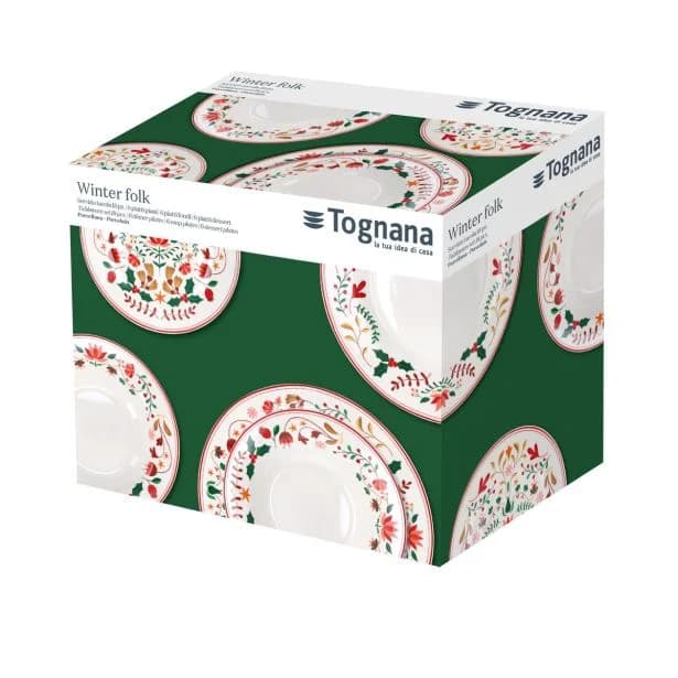 SET KROŽNIKOV TOGNANA NEW WINTER FOLK 18-delni set. Akcija v trgovini Merkur
