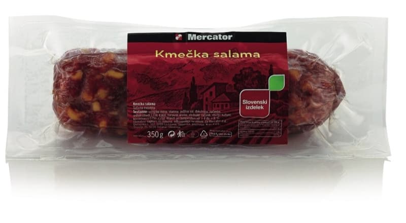 Mini kmečka salama Mercator 350 g Akcija v trgovini Mercator