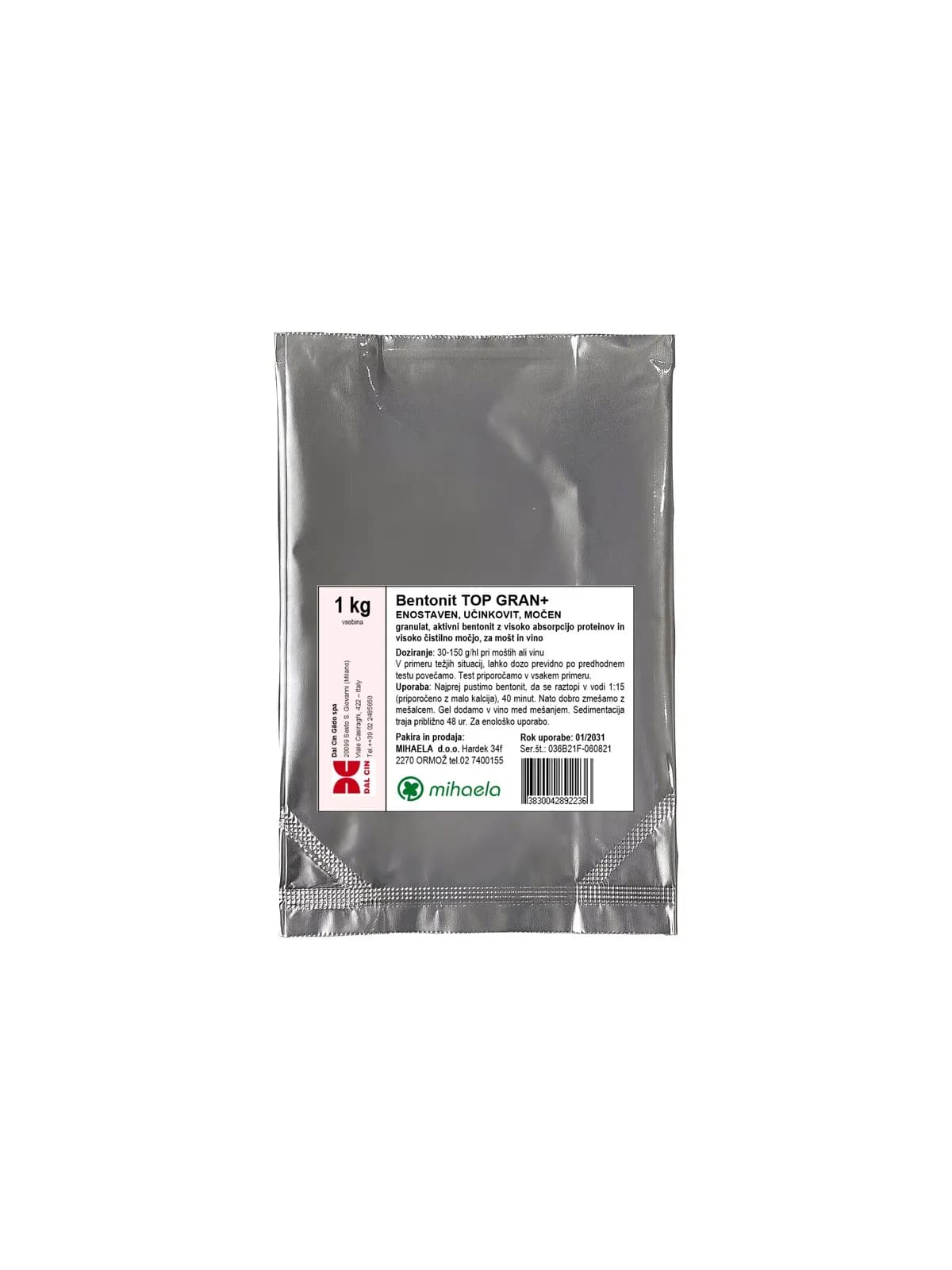 Bentonit TOP GRAND 1 kg Akcija v trgovini Jager