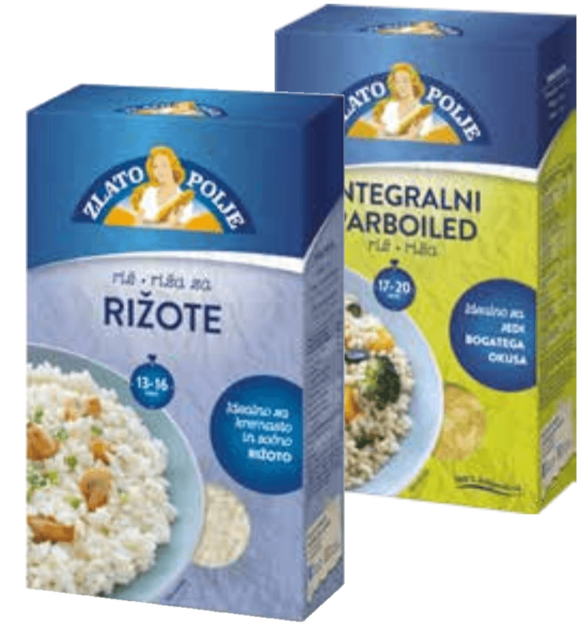 Zlato polje rjavi riž 800 g Akcija v trgovini Spar