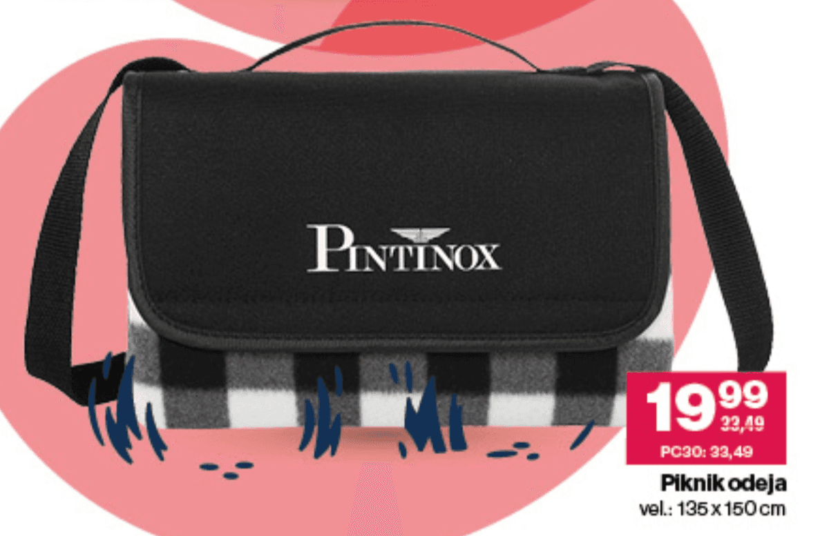 PINTINOX Piknik odeja 135 x 150 cm Akcija v trgovini Mercator