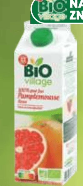 100% sadni sok Bio Village 1 l Akcija v trgovini E.Leclerc