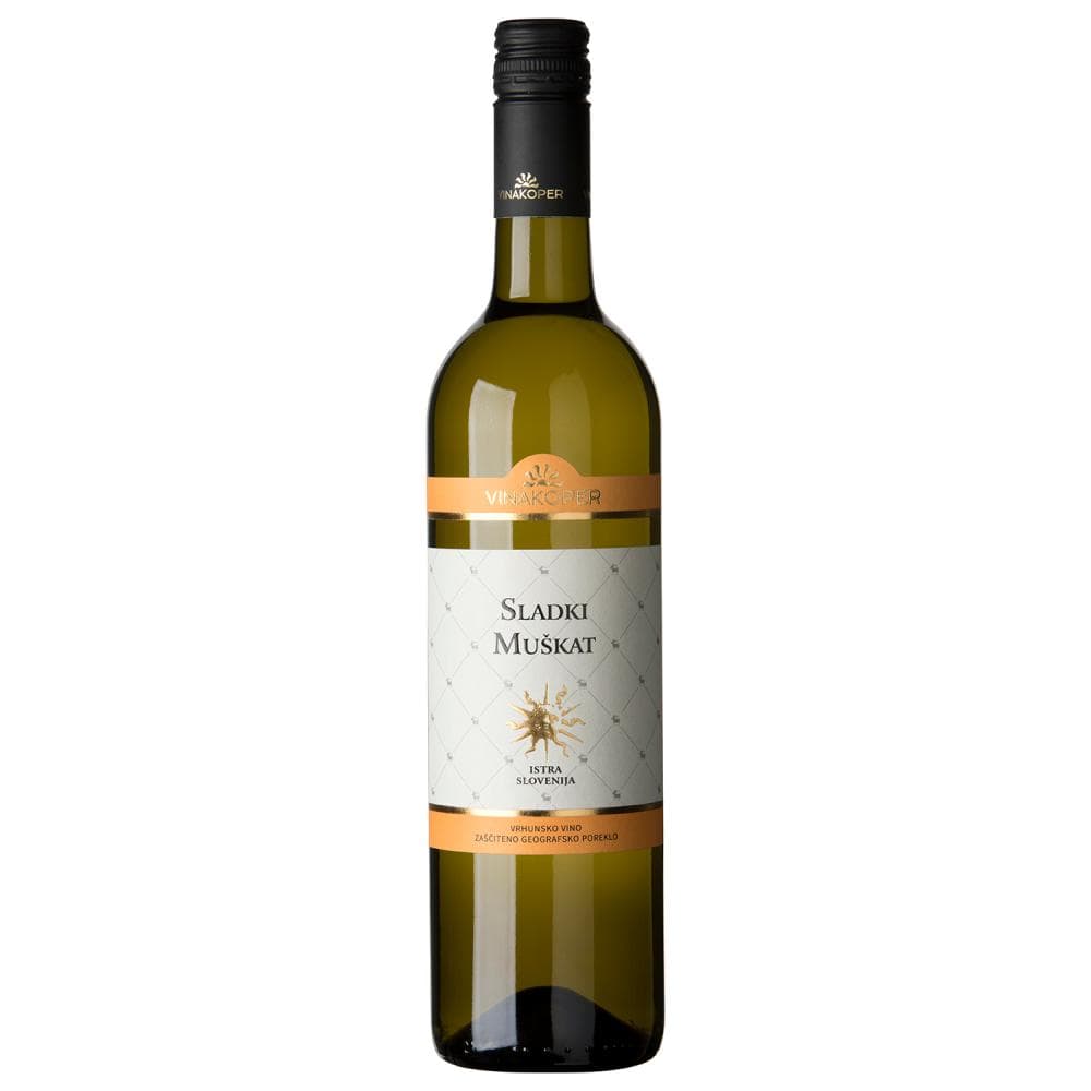 Vrhunsko vino ZGP Sladki muškat "Vinakoper" 0,75 l Akcija v trgovini E.Leclerc