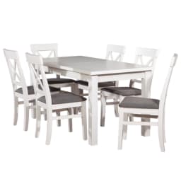 SET ALDO raztegljiva miza + MILA stol