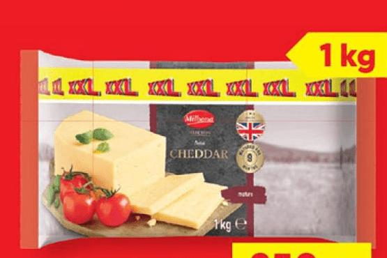 Milbona sir "Cheddar" XXL 1 kg Akcija v trgovini Lidl