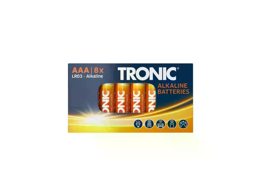 Tronic Alkalne baterije AAA 8 kosov Akcija v trgovini Lidl