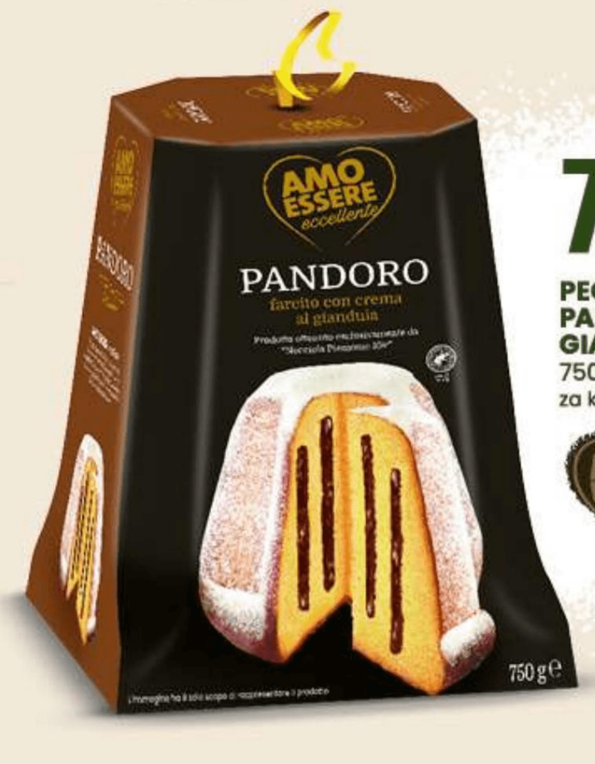 Amo Essere Pecivo Pandoro 750 g Akcija v trgovini Eurospin
