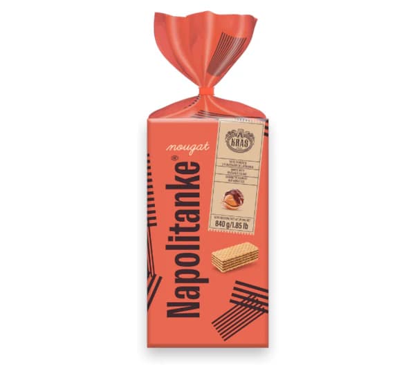 Napolitanke Kraš 840 g Akcija v trgovini Mercator