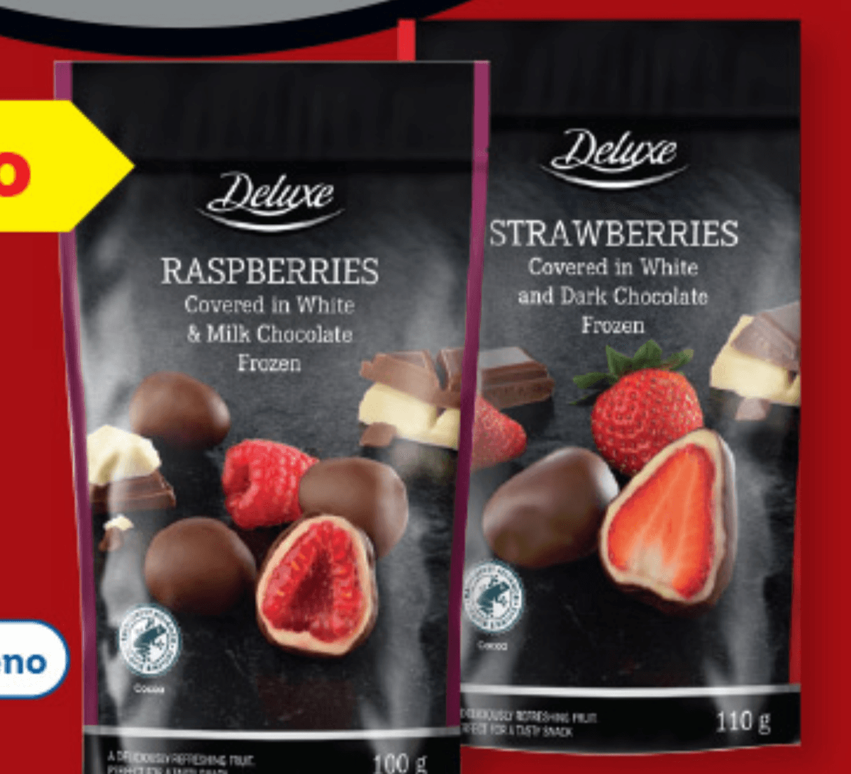 Deluxe sadje v čokoladi 100 g Akcija v trgovini Lidl