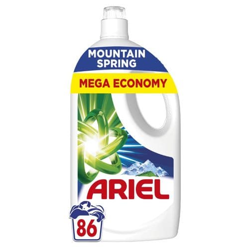 Gel za pranje perila Ariel 3,87 I ali do 86 pranj Akcija v trgovini E.Leclerc