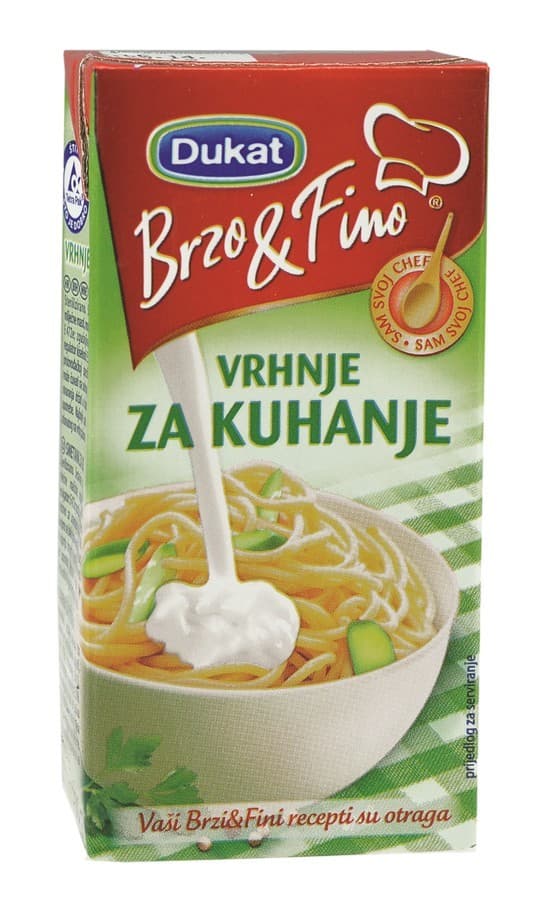 Smetana za kuhanje Dukat 200 g Akcija v trgovini Tuš