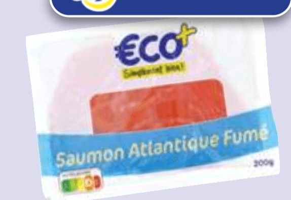 Atlantski losos 200 g ECO+ Akcija v trgovini E.Leclerc