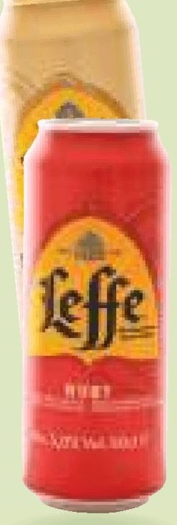 Pivo Leffe Blonde ali Ruby 0,5 l Akcija v trgovini E.Leclerc