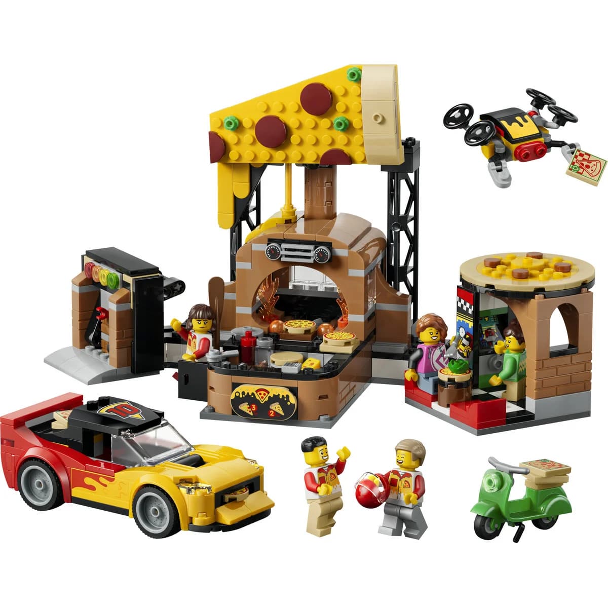 LEGO Vse za dostavo pice z vozili Akcija v trgovini Mercator