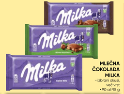 Milka mlečna čokolada