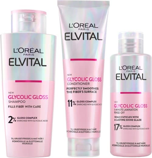 Elvital Glycolic Gloss šampon ali balzam za lase 200 ml ali 150 ml L'Oréal Elvital Akcija v trgovini Mueller