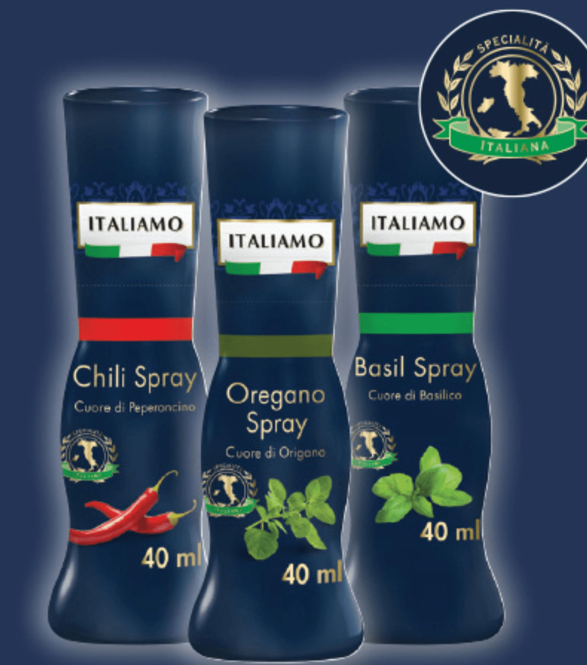 Italiamo začimbe v spreju 40 ml Akcija v trgovini Lidl