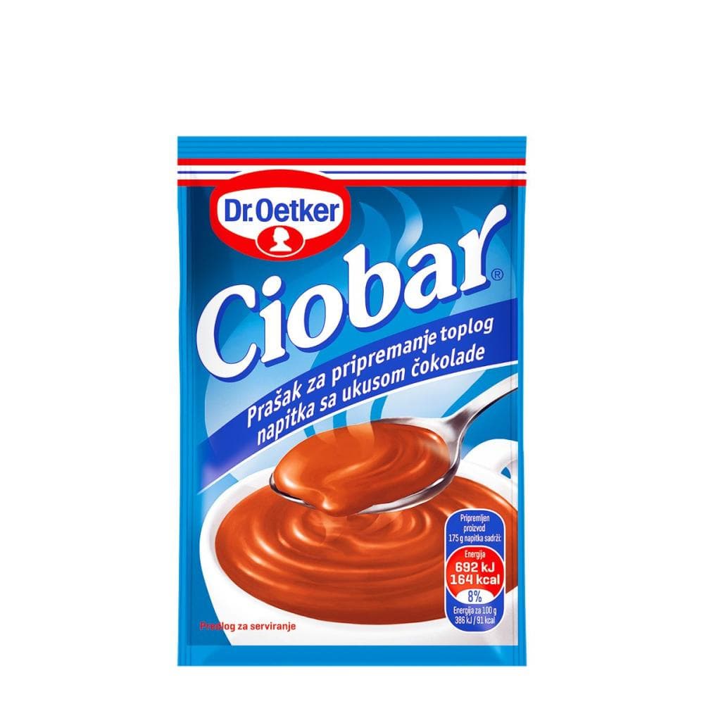 Dr. Oetker Ciobar vroča čokolada 25 g Akcija v trgovini Tuš