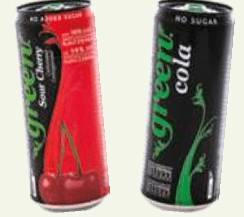Gazirani napitek Green 0,33 l Akcija v trgovini Spar