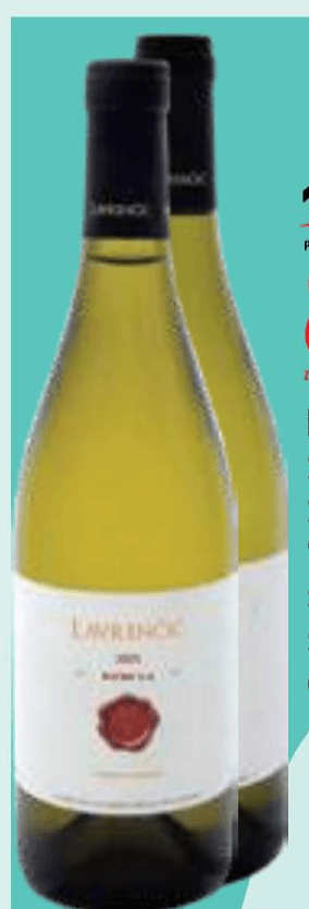 Lavrenčič kakovostno vino ZGP Sivi Pinot, Rebula ali Sauvignon Blanc 0,75 l Akcija v trgovini E.Leclerc