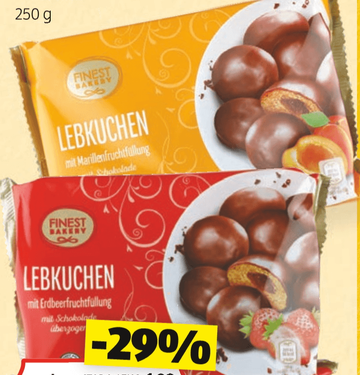 POLNJENI KEKSI 250 g FINEST BAKERY Akcija v trgovini Hofer
