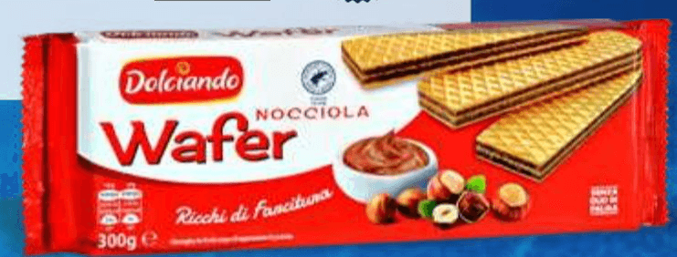 Napolitanke z lešnikovo kremo 300 g Dolciando Akcija v trgovini Eurospin