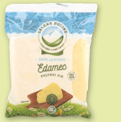 SIR EDAMEC 300 g ZELENE DOLINE Akcija v trgovini Spar