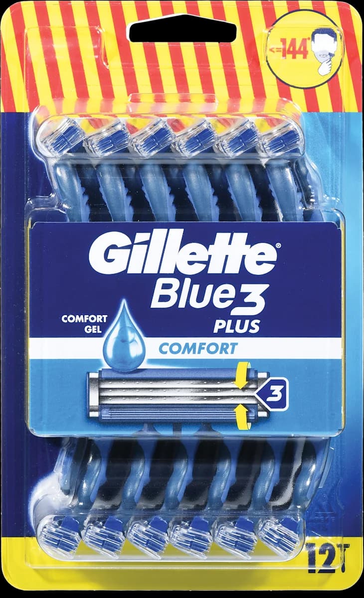 Brivnik za enkratno uporabo Gillette Blue3 12 kos Akcija v trgovini Mercator