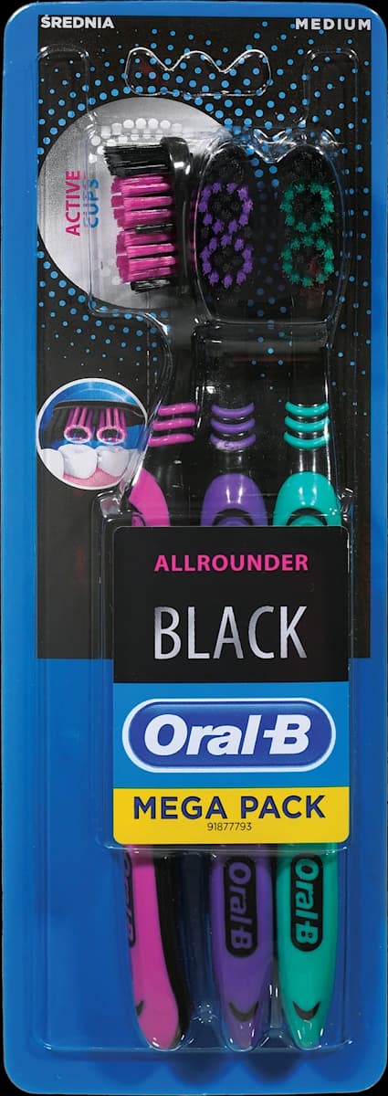 Oral-B Sensitive Medium Black zobna ščetka 3 kosi Akcija v trgovini Dm