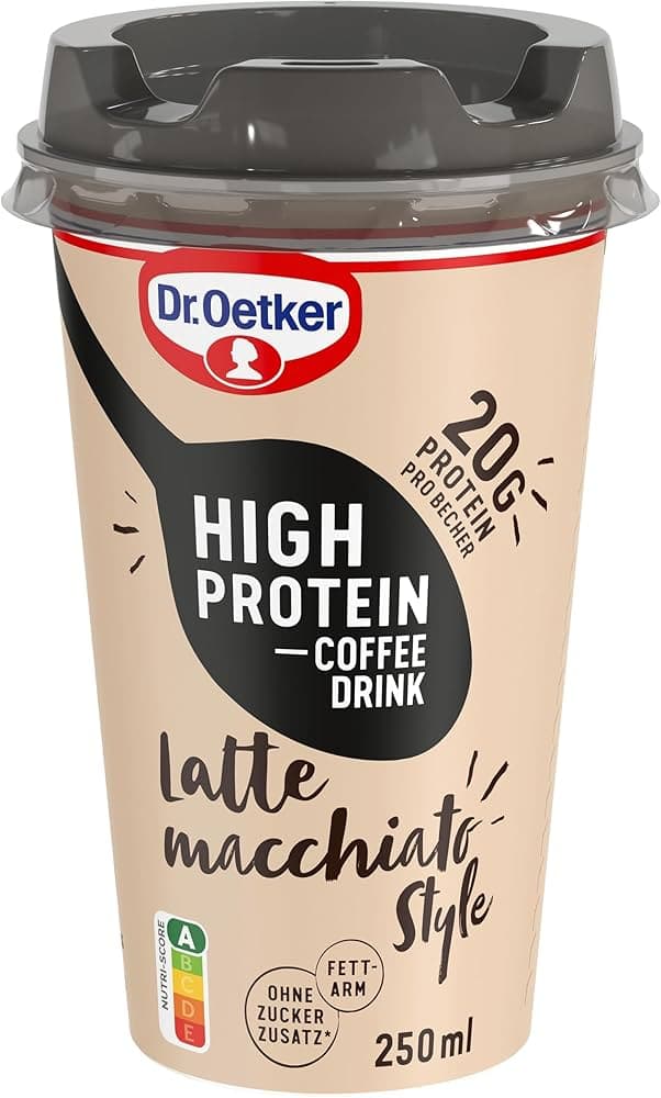 Dr. Oetker proteinski kavni napitek 250 ml Akcija v trgovini Lidl