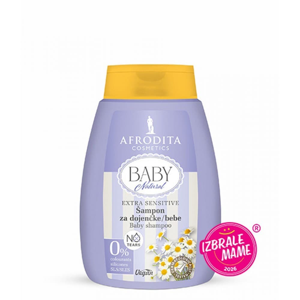 Afrodita Cosmetics Baby Natural šampon za dojenčke 200 ml Akcija v trgovini Dm