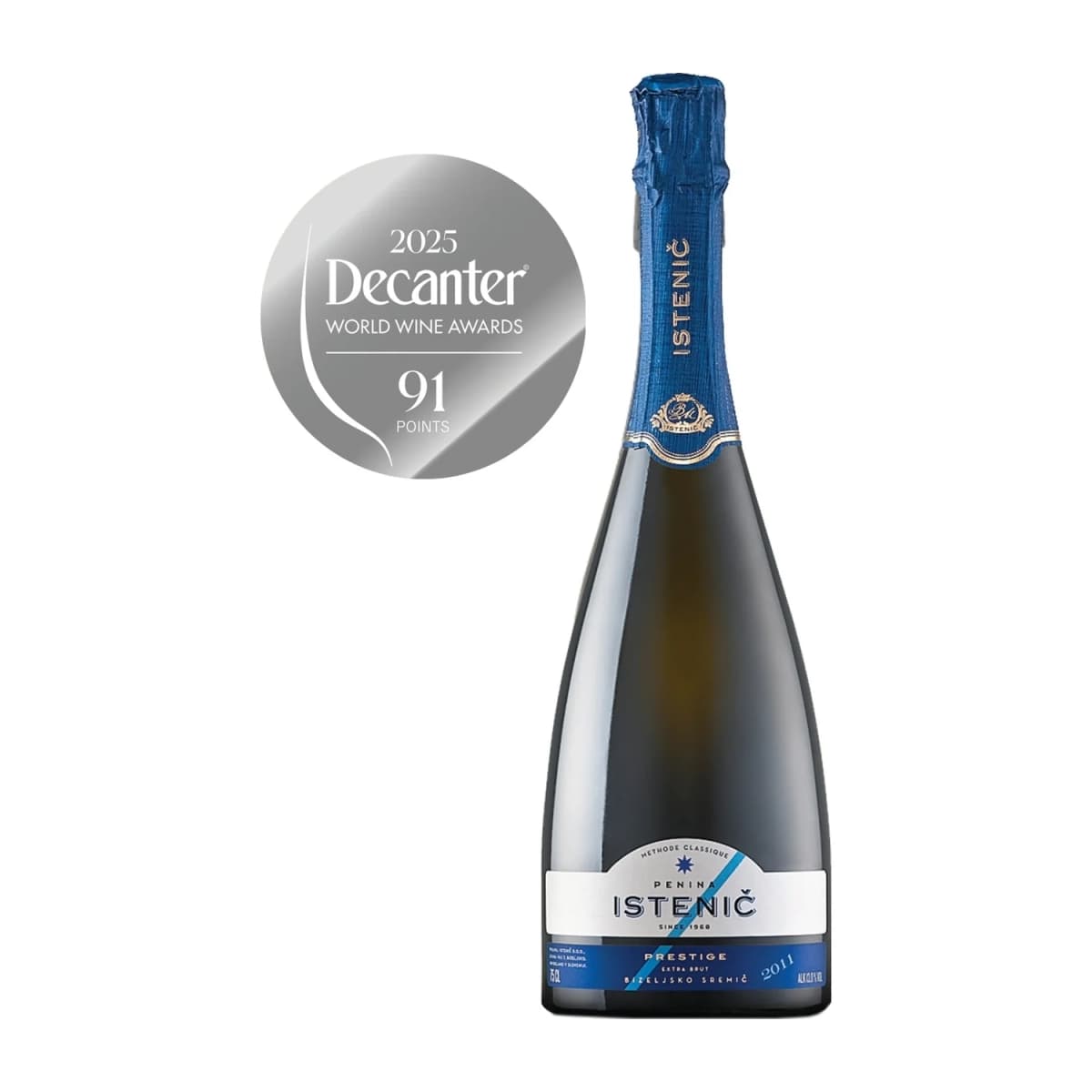 Peneče vino Prestige Extra Brut "Istenič" 0,75 l Akcija v trgovini E.Leclerc