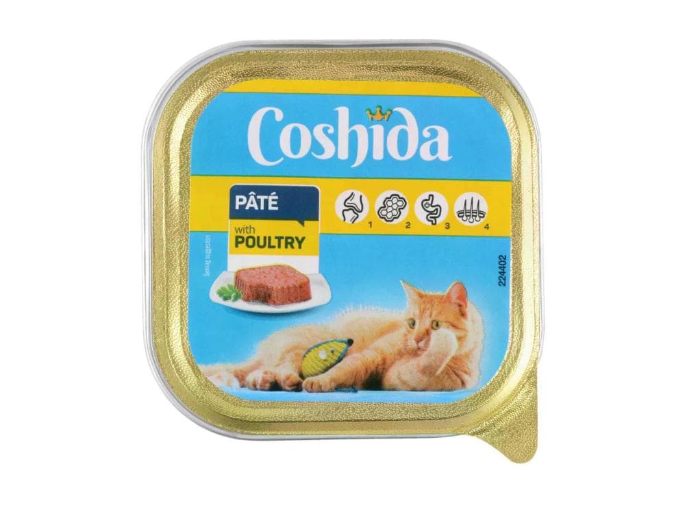 Coshida Pašteta za mačke 16 x 100 g Akcija v trgovini Lidl