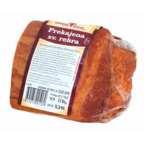 Prekajena rebra 1 kg Mesnine Žerak Akcija v trgovini Spar