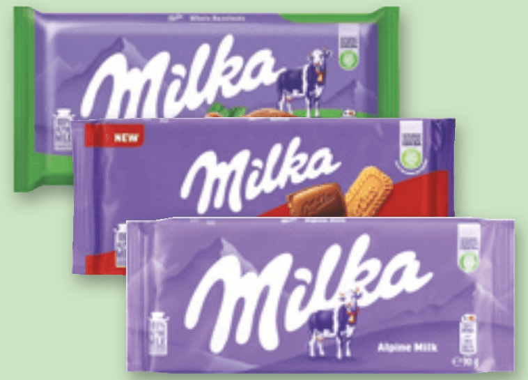 Čokolada Milka 90 g Akcija v trgovini Spar