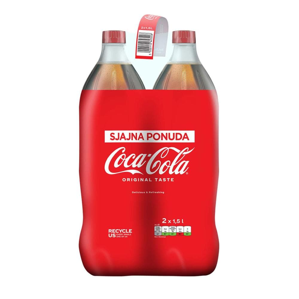 Coca-Cola Original 2 x 1,5 l Akcija v trgovini Lidl