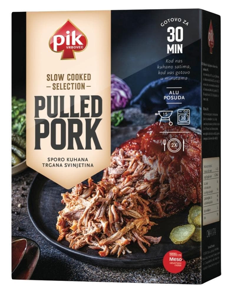 Trgana svinjina Slow cooked Selection Pik 500 g Akcija v trgovini Mercator
