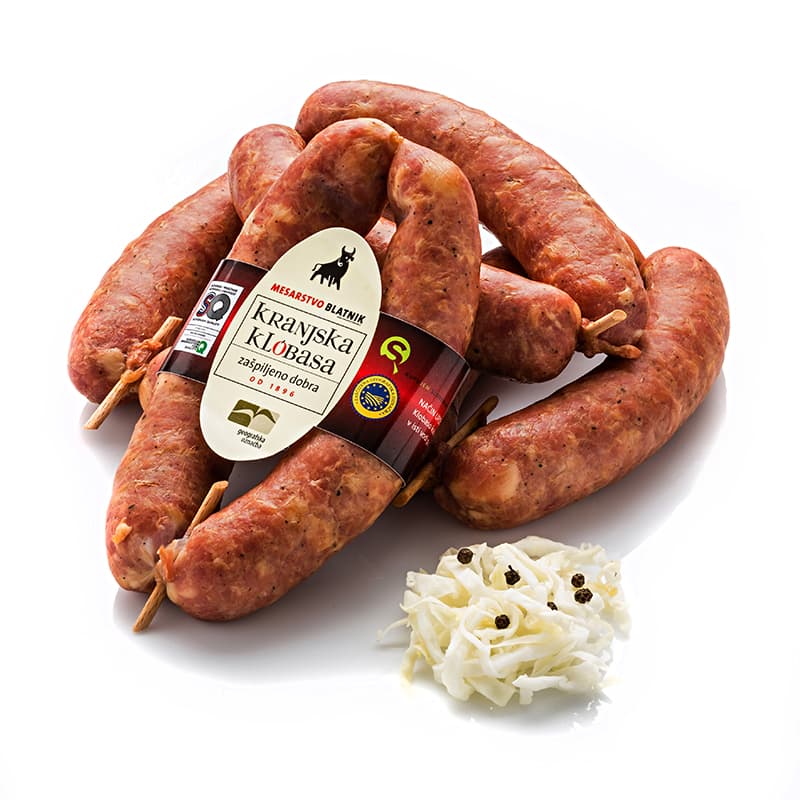 Kranjska klobasa Mesarstvo Blatnik 1 kg Akcija v trgovini Spar
