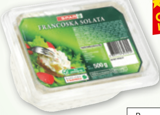 SPAR Francoska solata 500 g Akcija v trgovini Spar