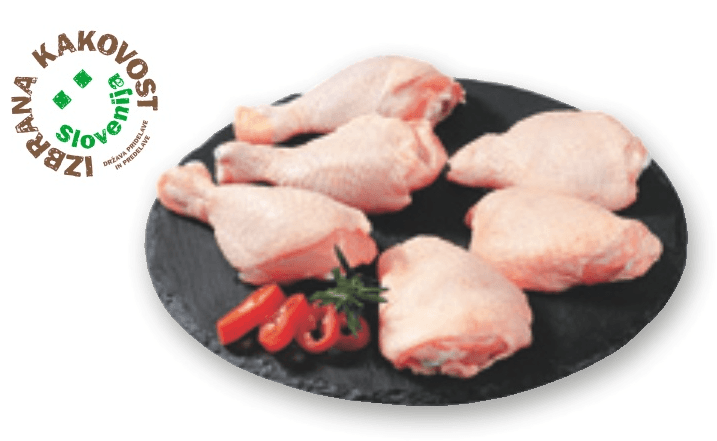 Slovenska piščančja stegna IK 1 kg Akcija v trgovini Spar