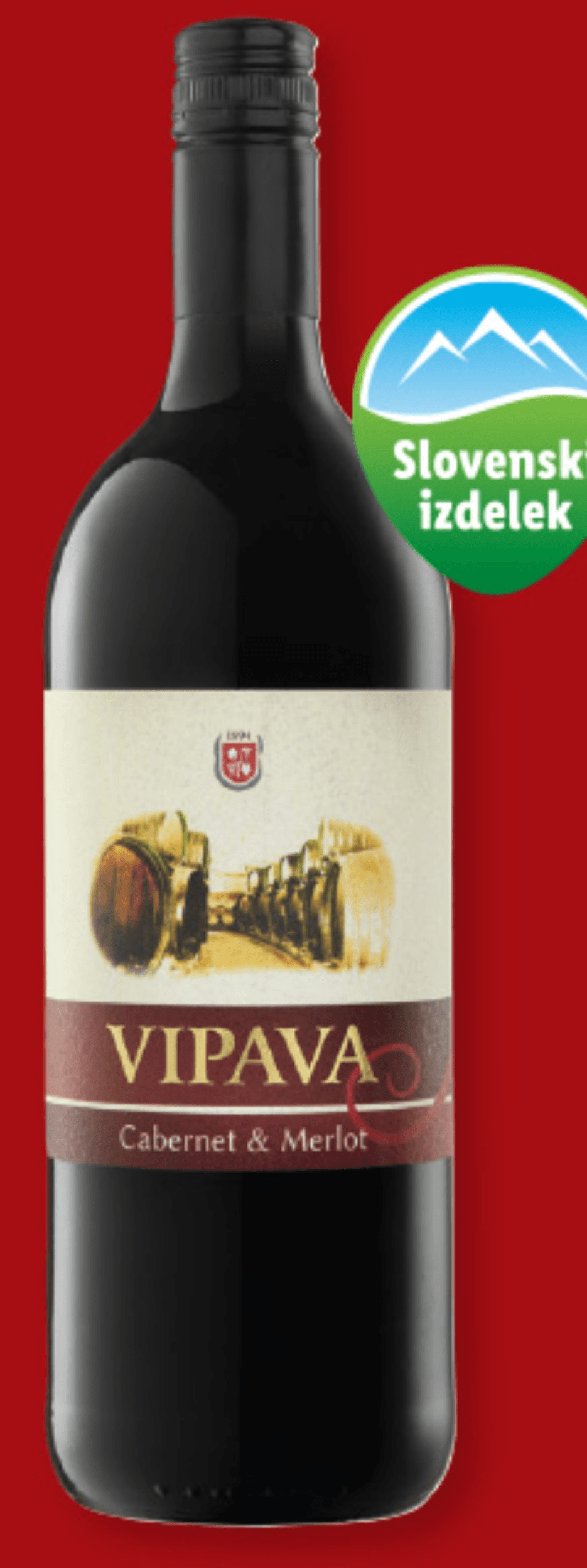 Vipava Cabernet & Merlot 1 l Akcija v trgovini Lidl