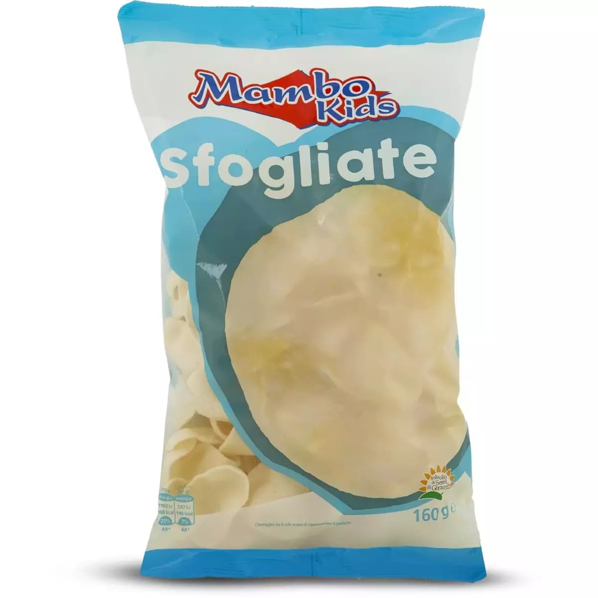 Mambo Kids čips lističi Sfogliate 160 g Akcija v trgovini Eurospin