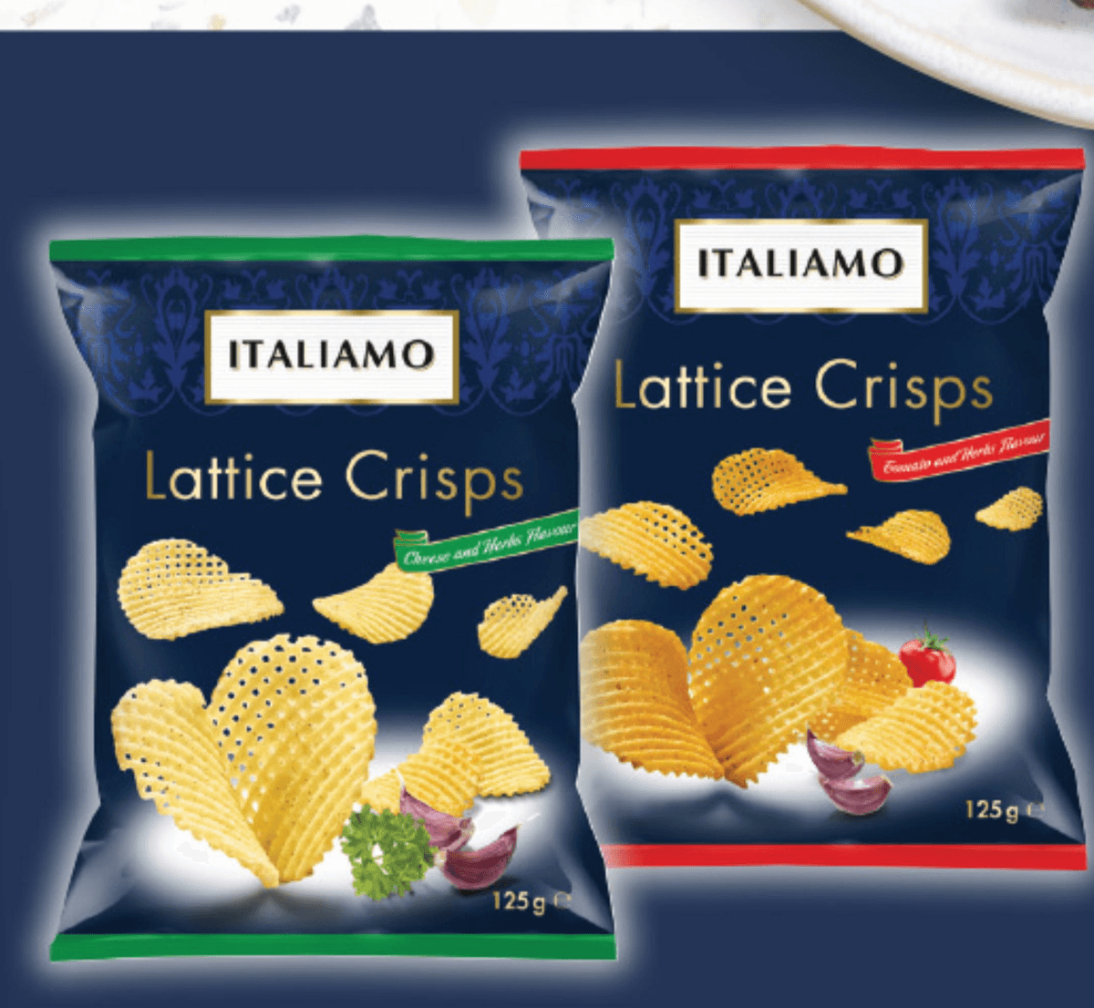 Italiamo Mrežasti čips 125 g Akcija v trgovini Lidl