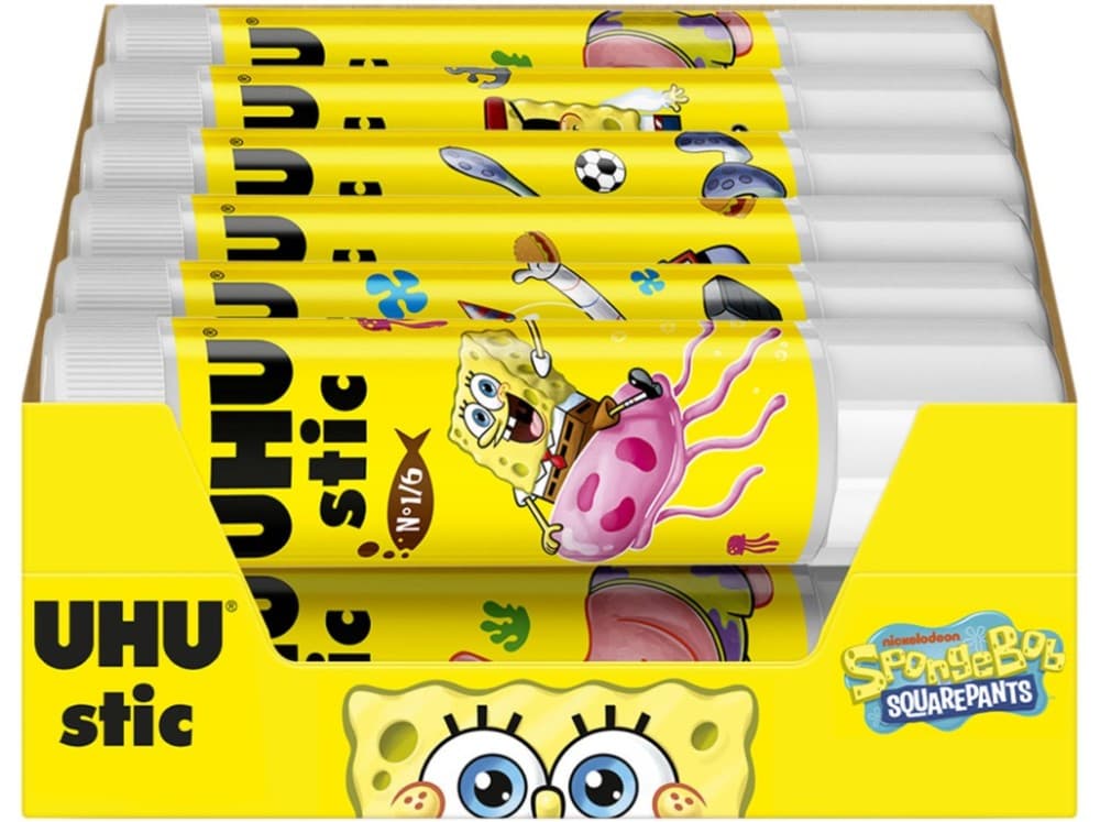 Lepilo v stiku UHU Sponge Bob 21 g Akcija v trgovini Jager