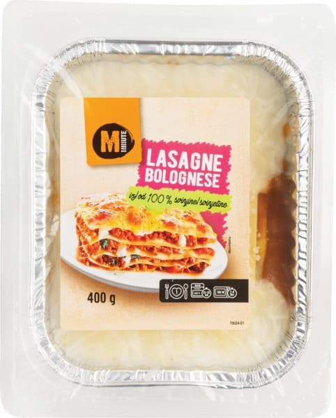 Mesna lazanja Minute 1 kg Mercator Akcija v trgovini Mercator